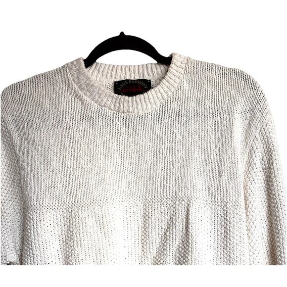 Vintage Lake Harmony Rowing Club Men’s White Fisherman’s Sweater XL Made In USA - Picture 4 of 9